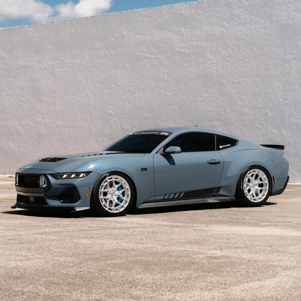 Vossen HFX-1 Hybrid Forged Wheel Set, Silver Polished, 20x9 +32/20x10.5 +45 :: 2015-2026 Mustang