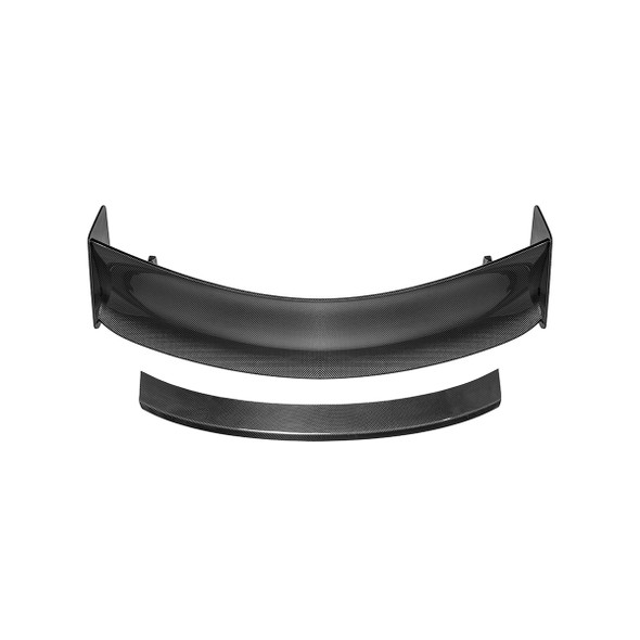 EOS GT500 Style Rear High Wing Spoiler w/ Decklid Panel, Carbon Fiber :: 2024-2025 Ford Mustang