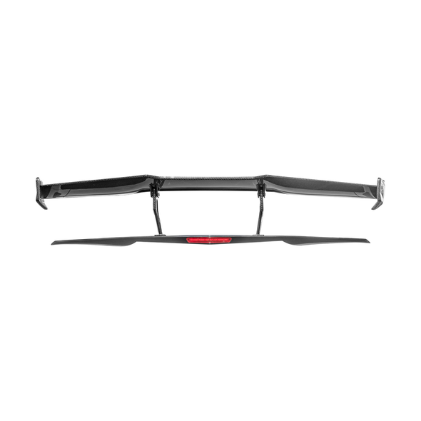 EOS ZR1 Style Carbon Fiber High Wing Spoiler w/ Carbon Fiber Wing Riser :: 2014-2019 Corvette Grand Sport & Z06