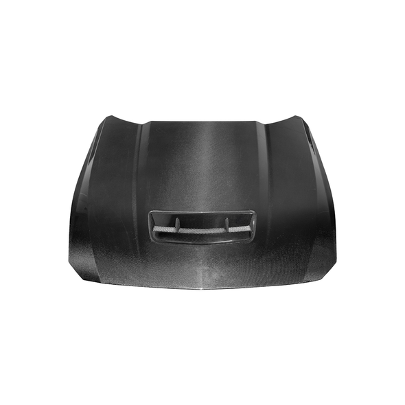 EOS Factory Style Hood w/ V2 Vent Insert, Carbon Fiber :: 2024-2025 Ford Mustang
