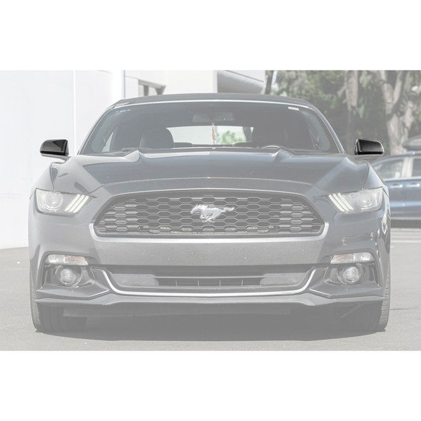 EOS Mirror Covers, Carbon Fiber :: 2015-2023 Ford Mustang w/o Turn Signal Light