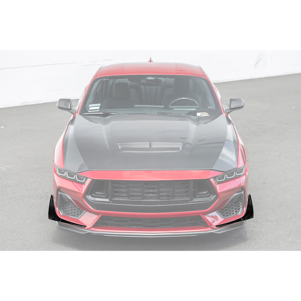 EOS Front Splitter Canards, Gloss Black :: 2024-2025 Ford Mustang GT