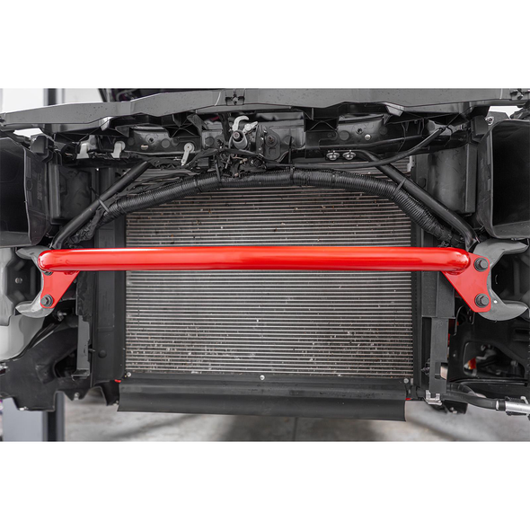 BMR Front Bumper Brace, Black Hammertone :: 2024-2025 Ford Mustang