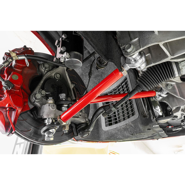 BMR Double Adjustable Front Rear Lower Control Arms, Red :: 2016-2024 Camaro