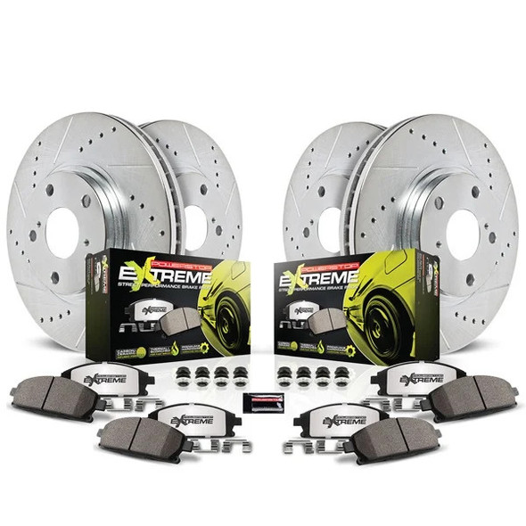 PowerStop Z26 Street Warrior Brake Kit, Front & Rear :: 2020-2024 Corvette Stingray Z51