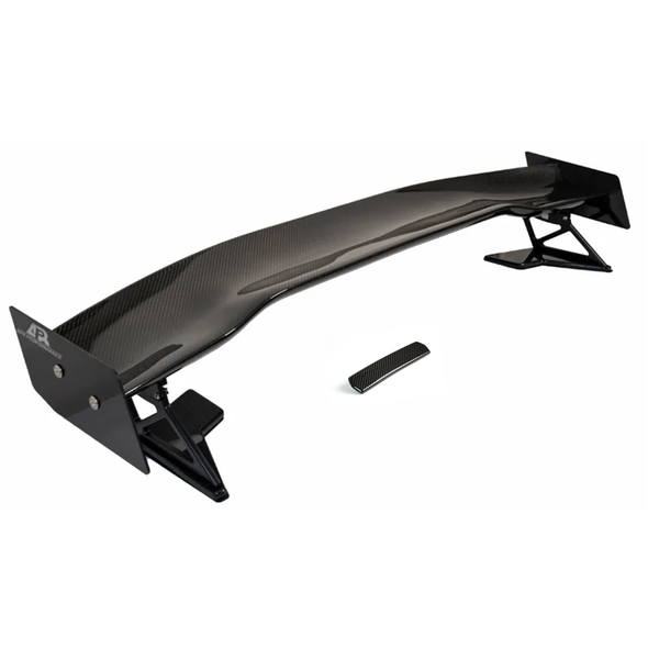 APR GTC-200 Adjustable Wing Spoiler w/ Center Cover, Carbon Fiber :: 2024-2025 Ford Mustang Coupe