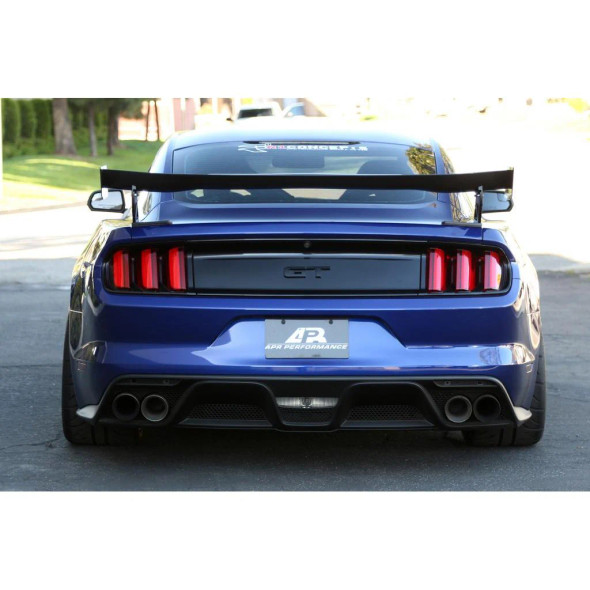 APR GTC-200 Adjustable Wing Spoiler, Carbon Fiber :: 2018-2023 Ford Mustang