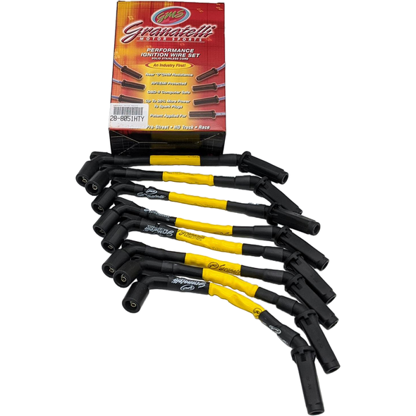 Granatelli Spark Plug Wireset w/ Silicone Jacket, Yellow :: 2020-2025 Corvette Stingray & E-Ray