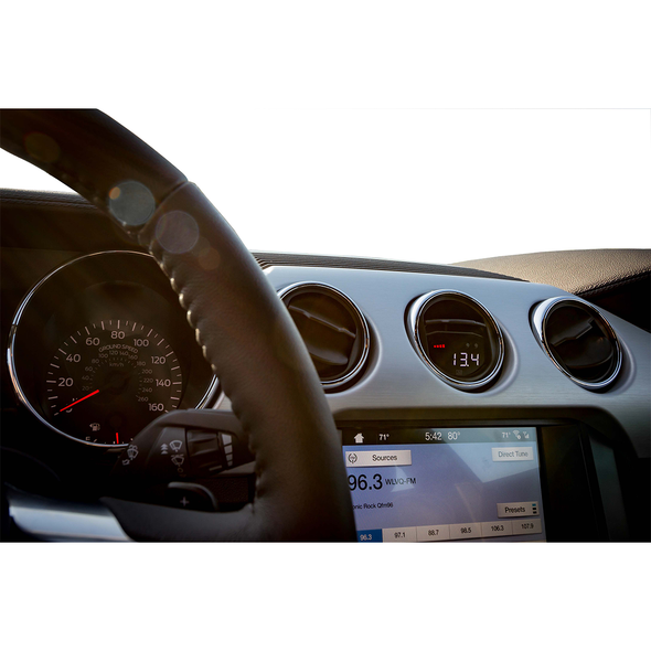 P3 Gauges V3 OBD2 Multi-Gauge w/ Pre-Installed OEM Vent Trim :: 2015-2023 Ford Mustang