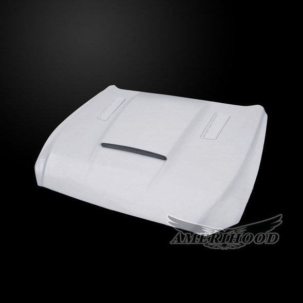 AmeriHood SMS Style Functional Heat Extractor Ram Air Hood :: 2015-2017 Ford Mustang