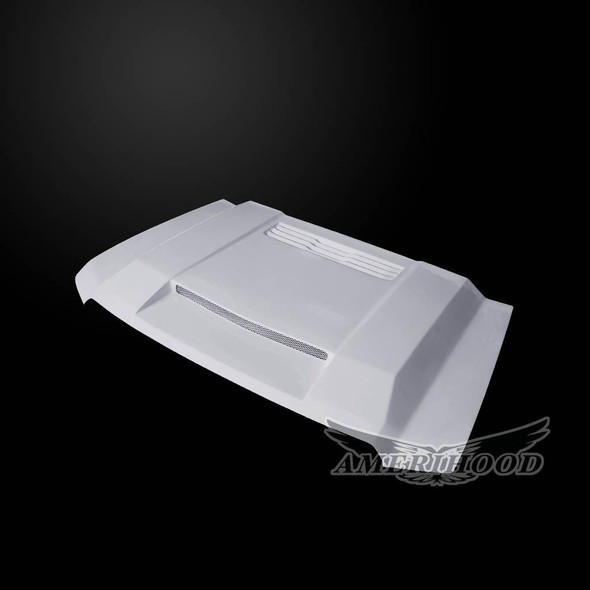 AmeriHood BFT Style Functional Heat Extractor Ram Air Hood :: 2014-2018 GMC Sierra 1500