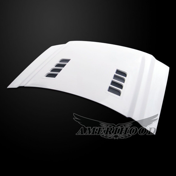 AmeriHood Type-E Style Functional Heat Extractor Ram Air Hood :: 2019 GMC Sierra 1500 Limited