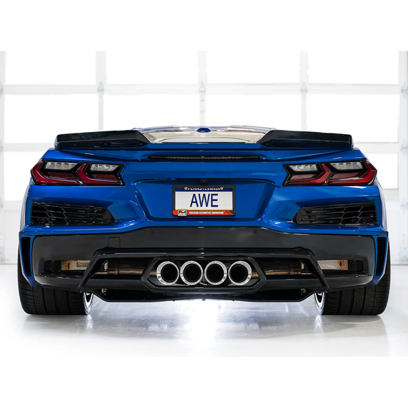 AWE SwitchPath Cat-Back Exhaust, Quad Chrome Silver Tips, 3025-42906 :: 2023-2026 Chevrolet Corvette Z06 and Z06 with Z07 Package