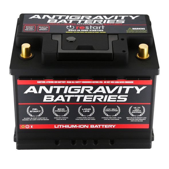 Antigravity H5/Group 47 Lithium Car Battery w/Re-Start, 40Ah ::2010-2024 Camaro, 2014-2026 Corvette, 2015-2026 Mustang & 2008-2019 Cadillac