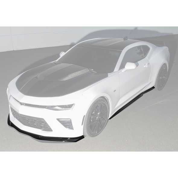 6th Gen Camaro T6 Side Skirts & Front Splitter, Gloss Black :: 2016-2024 Camaro SS & 2019-2024 Camaro LS & LT