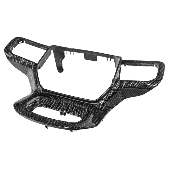 Ford F-150 Steering Wheel Button Cover, Carbon Fiber :: 2021-2026 Ford F-150