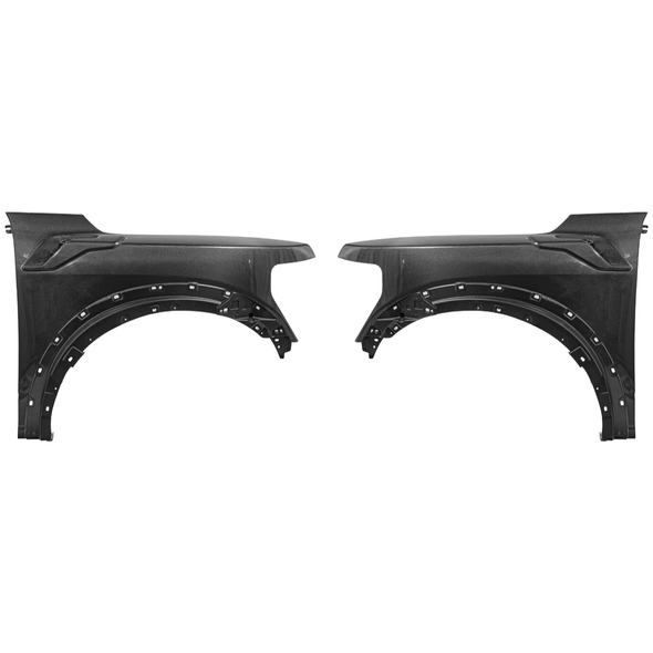 Ford F-150 Front Fenders w/ Vents, Carbon Fiber :: 2021-2026 Ford F-150 Raptor