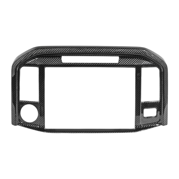 Ford F-150 Center Screen Cover, Carbon Fiber :: 2021-2025 Ford F-150
