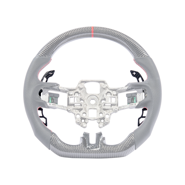 S550 Mustang Steering Wheel Magnetic Paddle Shifters, Carbon Fiber :: 2015-2023 Ford Mustang