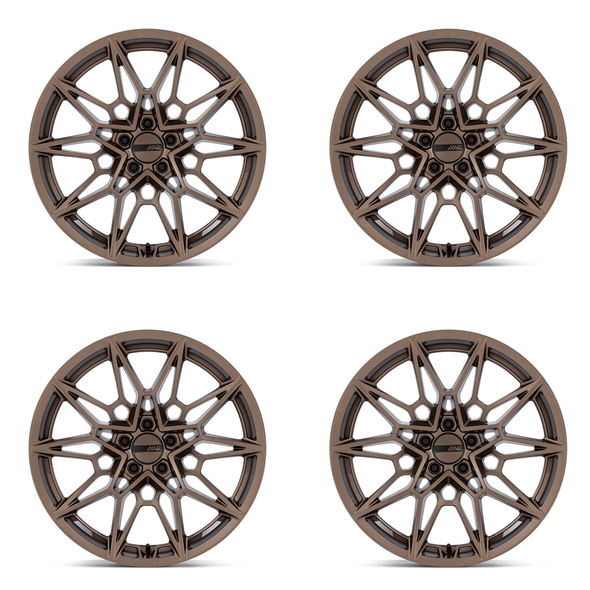 American Racing AR955 Stampede Wheel Set, Matte Bronze, 20x10/20x11 :: 2015-2026 Ford Mustang