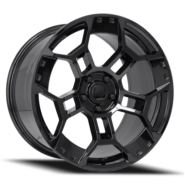 FR 701F  GT-D Replica Front or Rear Wheel, Gloss Black, 19x10 +35 :: 2015-2026 Mustang