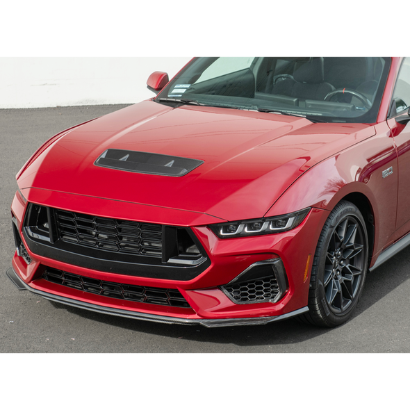 S650 Mustang V2 Hood Vent Insert Cover, Carbon Fiber :: 2024-2026 Ford Mustang