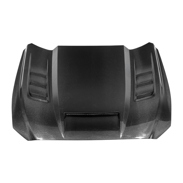 S550 Mustang Terminator Style Vented Hood, Carbon Fiber :: 2015-2017 Ford Mustang