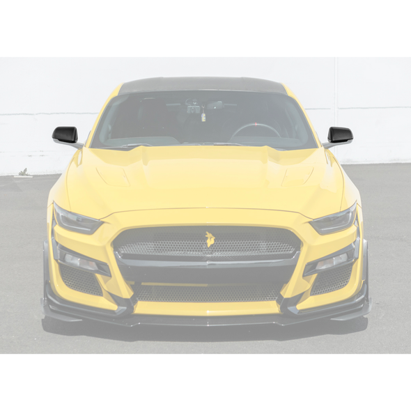 S550/S650 Mustang Side Mirror Covers, Carbon Fiber :: 2015-2026 Ford Mustang w/ Turn Signal Lights