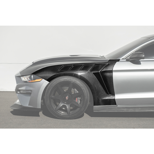 S550 Mustang GTD Style Vented Side Fenders, Carbon Fiber :: 2018-2023 Ford Mustang GT & EcoBoost