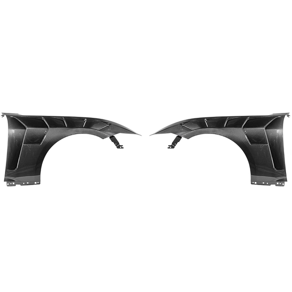 S650 Mustang GTD Style Vented Side Fenders, Carbon Fiber :: 2024-2026 Ford Mustang