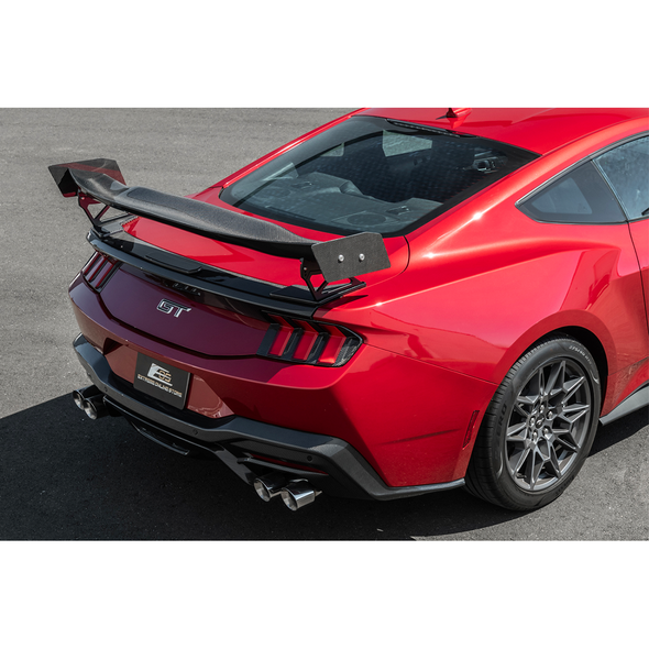 S650 Mustang APR Style High Wing Spoiler, Carbon Fiber :: 2024-2026 Ford Mustang Coupe