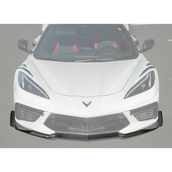 C8 Corvette Z06/Z07 Performance Front Lip & Canards, Carbon Fiber :: 2020-2026 Corvette Stingray & Z51