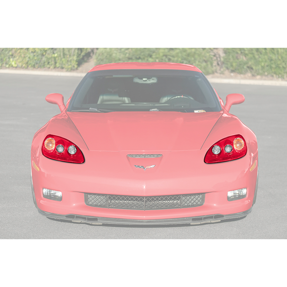 C6 Corvette HID Headlights, Torch Red Housing w/ Clear Lens :: 2005-2013 C6 Corvette