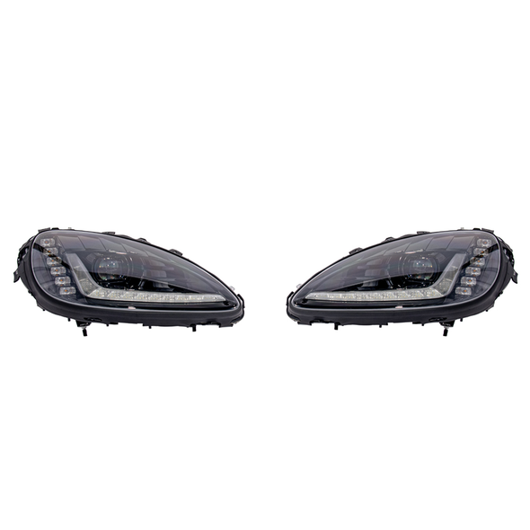C6 Corvette C7 Style LED Sequential Headlights w/ Smoked Lens :: 2005-2013 C6 Corvette