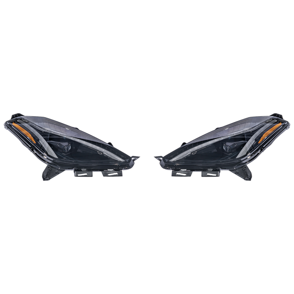 C7 Corvette C8 Style LED Sequential Headlights w/ Smoked Lens :: 2014-2019 C7 Corvette