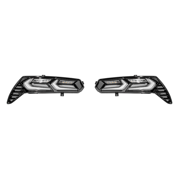 C7 Corvette Factory Style Sequential LED Taillights, Clear Lens :: 2014-2019 C7 Corvette