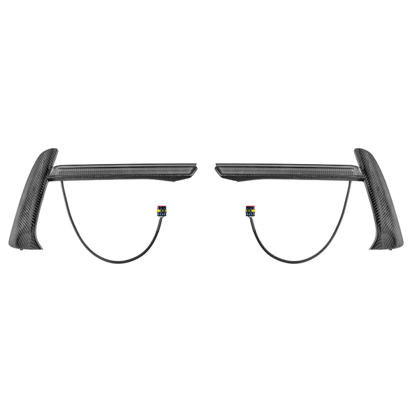 C8 Corvette Sequential LED DRL Light Bar Bezel Insert, Carbon Fiber :: 2020-2026 C8 Corvette Stingray & Z51