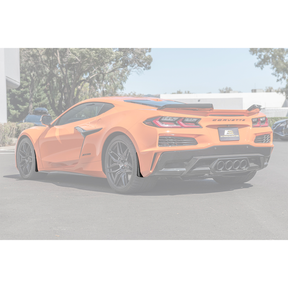 C8 Corvette XL Extended Front & Rear Splash Guards, Carbon Fiber :: 2023-2026 C8 Corvette Z06 & E-Ray