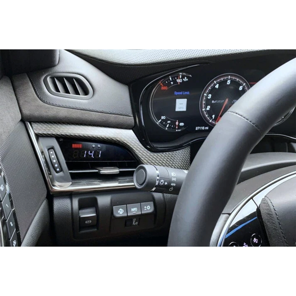 P3 Gauge - Cadillac ATS / ATS-V w/ Pre-Installed OEM Vent Trim, Red/White :: 2013-2019 Cadillac ATS & ATS-V