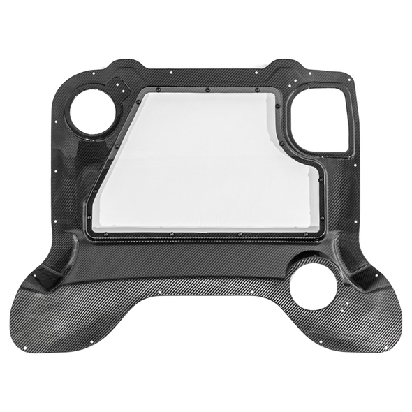 C8 Corvette Convertible Carbon Fiber Engine Bay Cover, Clear :: 2024-2026 C8 Corvette E-Ray