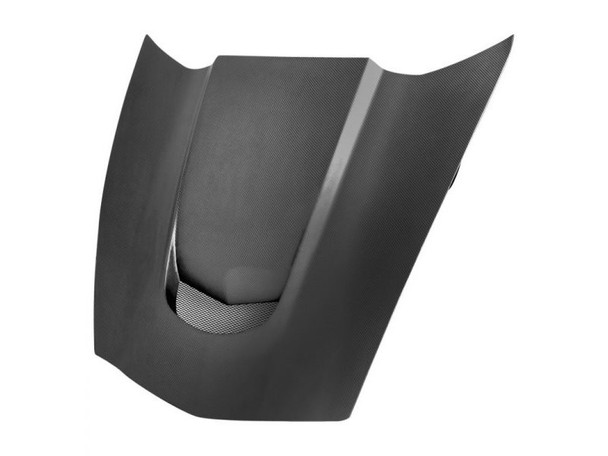 Anderson Composites Type-VS Hood w/ Hood Vent, Dry Carbon Fiber :: 2014-2019 C7 Corvette Stingray, Grand Sport