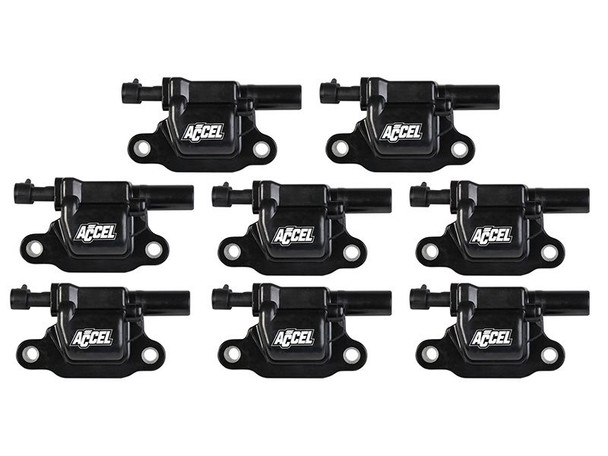 ACCEL SuperCoil Ignition Coils, Set of 8, Black - 2016-2021 Camaro SS