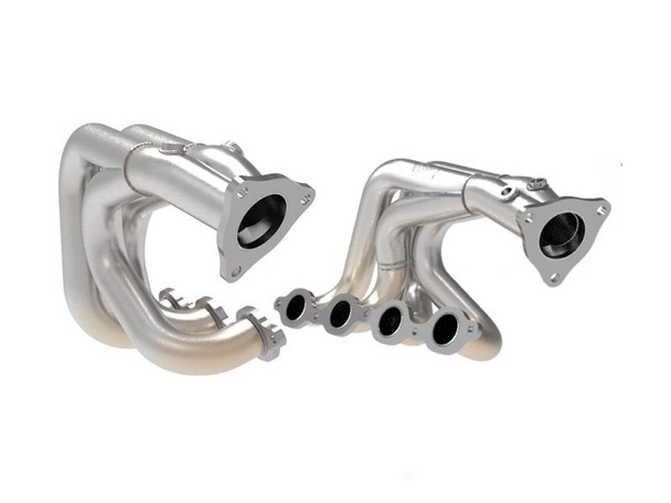 aFe Power Twisted 304 Stainless Steel Headers, Brushed Finish :: 2020 C8 Corvette