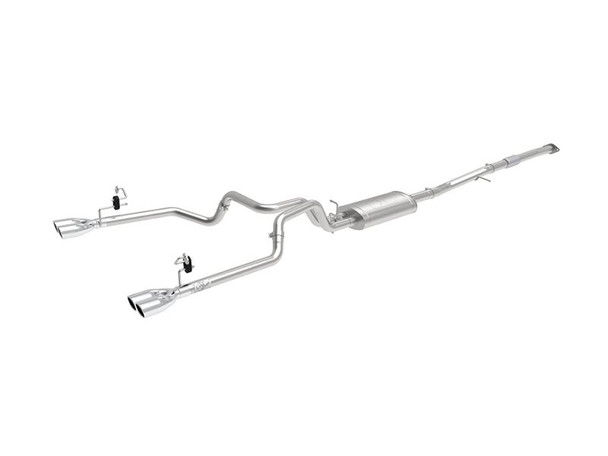 aFe Power Vulcan Series 3" to Dual 2.5" 304 Stainless Steel Cat-Back Exhaust System, Polished Tips :: 2019-2021 Silverado 1500 L4-2.7L