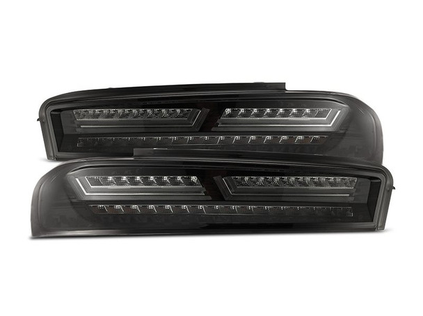 Alpharex Camaro Pro Series LED Tail Lights in Jet Black