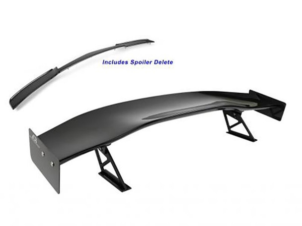 APR GTC-500 74" Adjustable Wing w/ Spoiler Delete, Carbon Fiber :: 2014-2019 C7 Corvette Coupe