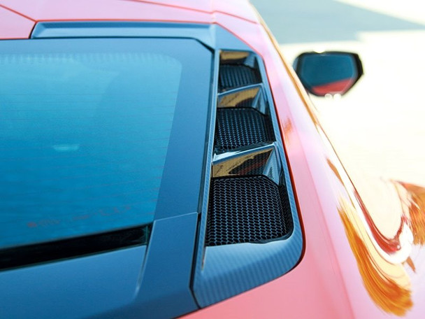 APR Performance C8 Corvette Rear Hatch Vents in Carbon Fiber