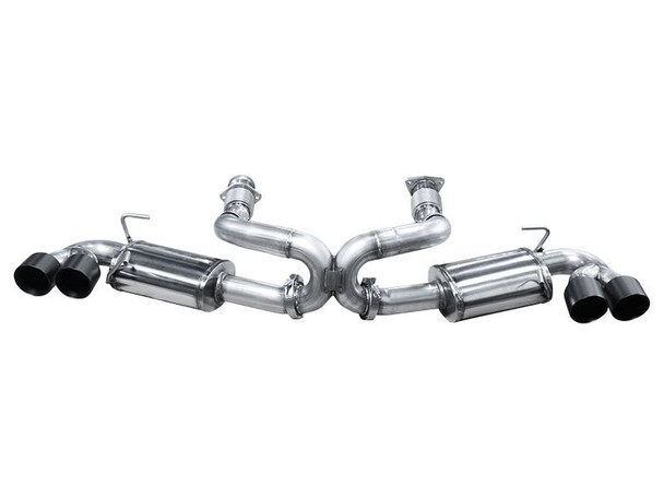 American Racing Headers R/T Cat-Back Exhaust System, Quad Polished Tips :: 2020-2021 C8 Corvette