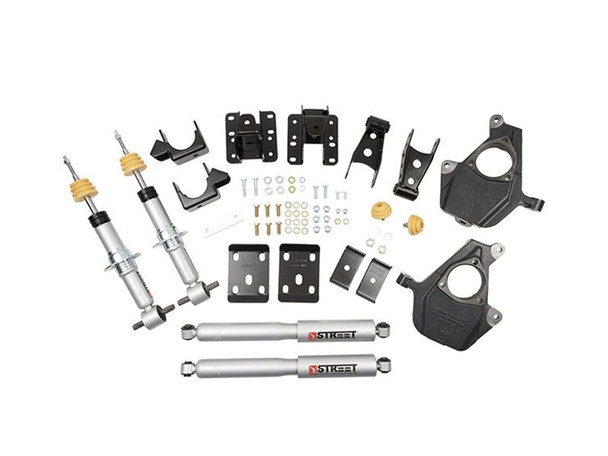 Belltech Lowering Kit With Street Performance Shocks, 2" Front / 4" Rear :: 2016.5-2018 Silverado 1500 4WD