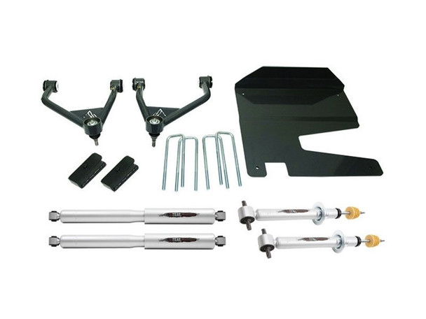 Belltech Lift Kit with Front & Rear Trail Performance Shocks, 4" Front / 2" Rear :: 2019-2022 Silverado 1500 Extended or Crew Cab